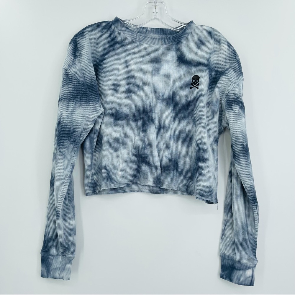 Soulcycle‎ tie dyed cropped ribbed thermal
